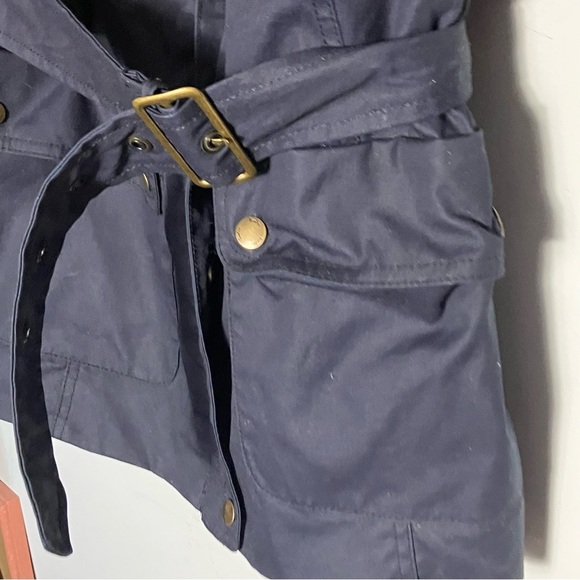 Boden Waxed Moto Jacket Leather Size 14 - Picture 2 of 6